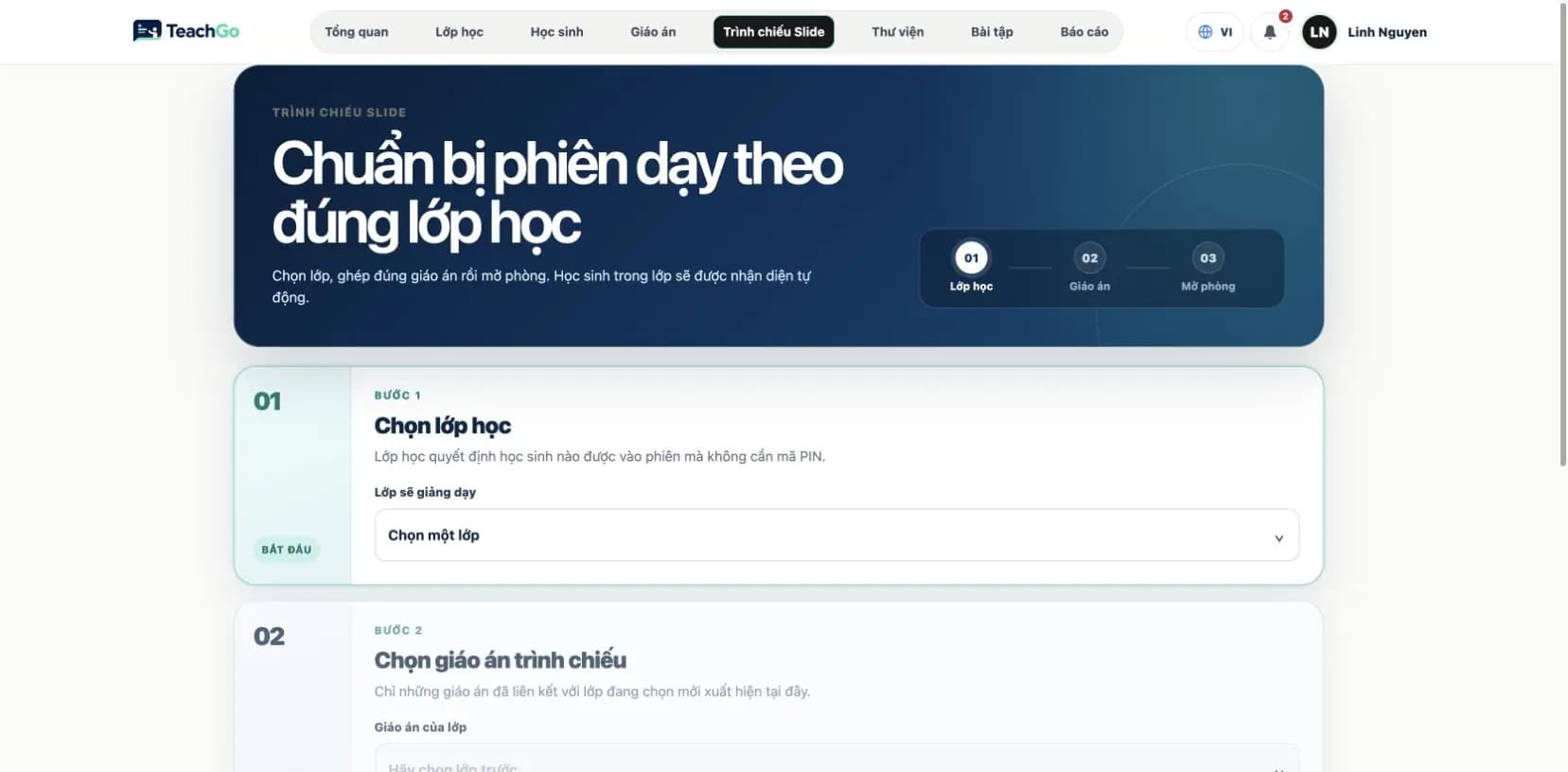 Phiên trình chiếu trực tiếp dùng làm nguồn ghi nhận tham gia lớp học
