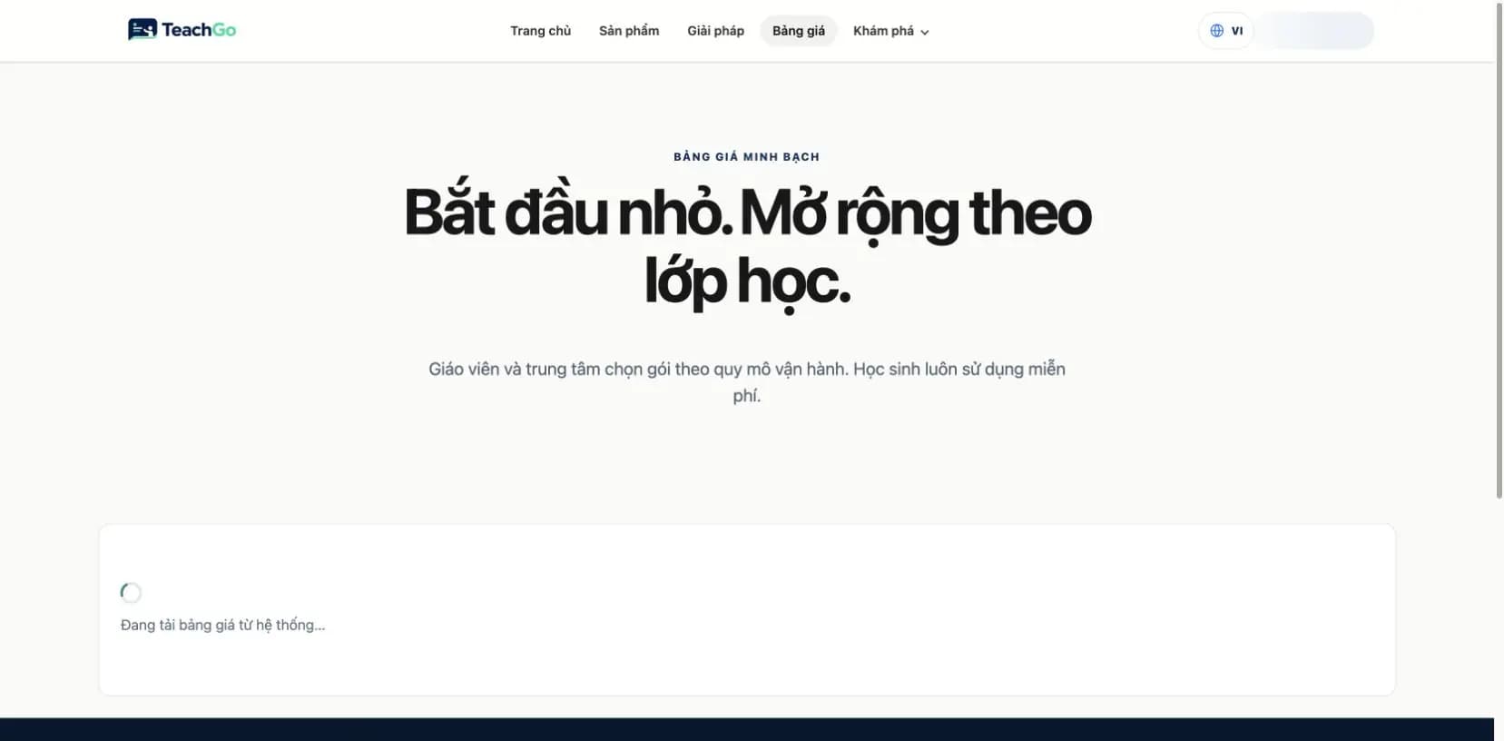 Các gói dịch vụ và quyền lợi TeachGo